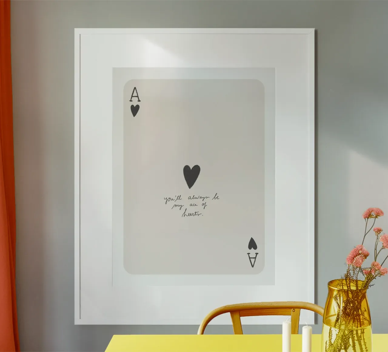 You'll always be my Ace of Hearts hahnemühle by Menina Lisboa