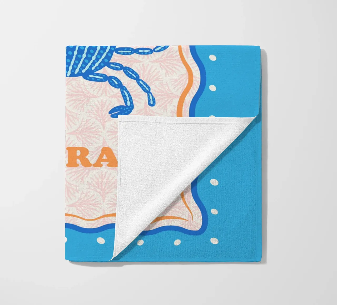 Oh Crab! beach towel by Studio Birchwood
