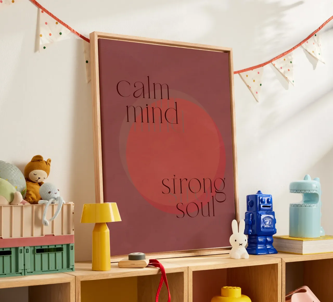 Golden Mantras No 25 tela con Cornice a cassetta da treechild