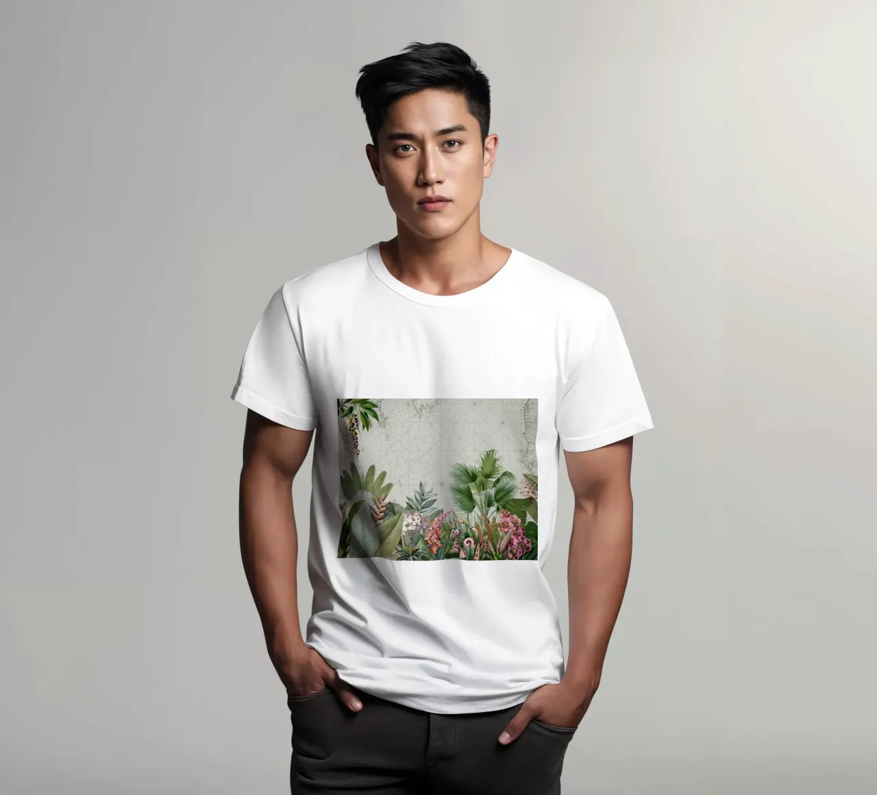 Paesaggio esotico tropicale d'epoca t-shirt da Vintage World - Uta Naumann