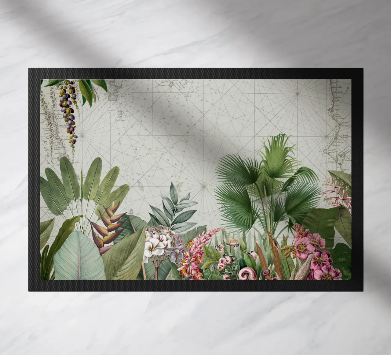 Paesaggio esotico tropicale d'epoca zerbino da Vintage World - Uta Naumann