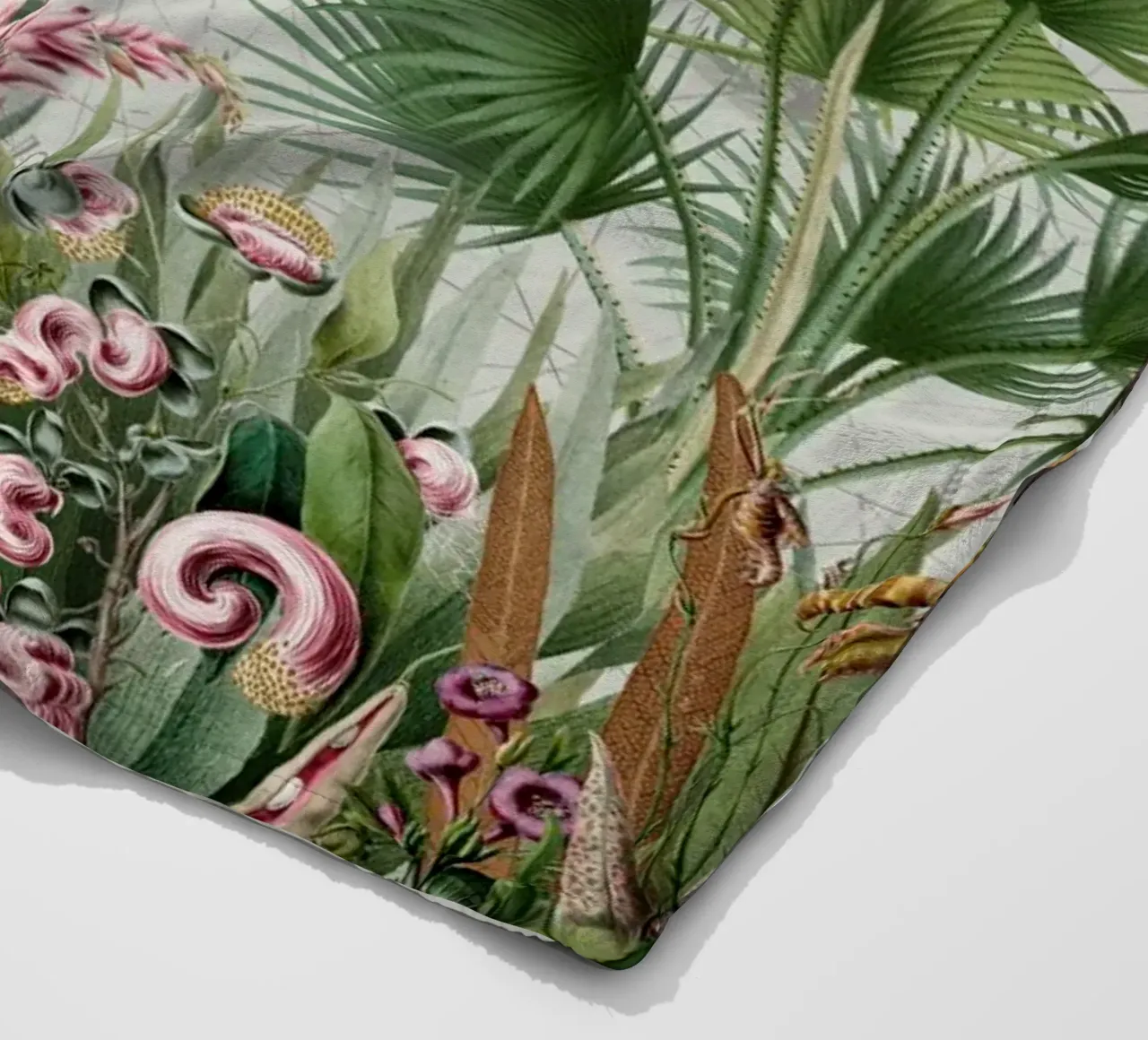 Paesaggio esotico tropicale d'epoca coperta in pile da Vintage World - Uta Naumann