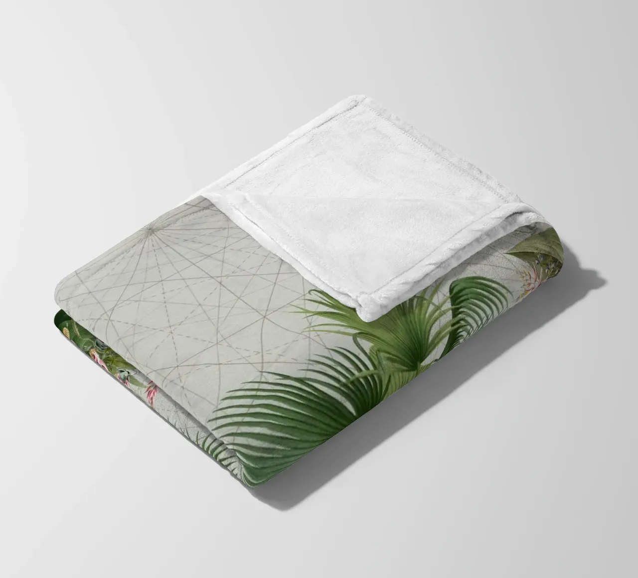 Paesaggio esotico tropicale d'epoca coperta in pile da Vintage World - Uta Naumann