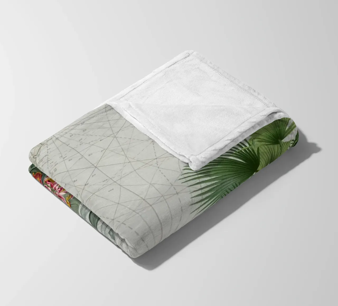 Paesaggio esotico tropicale d'epoca coperta in pile da Vintage World - Uta Naumann