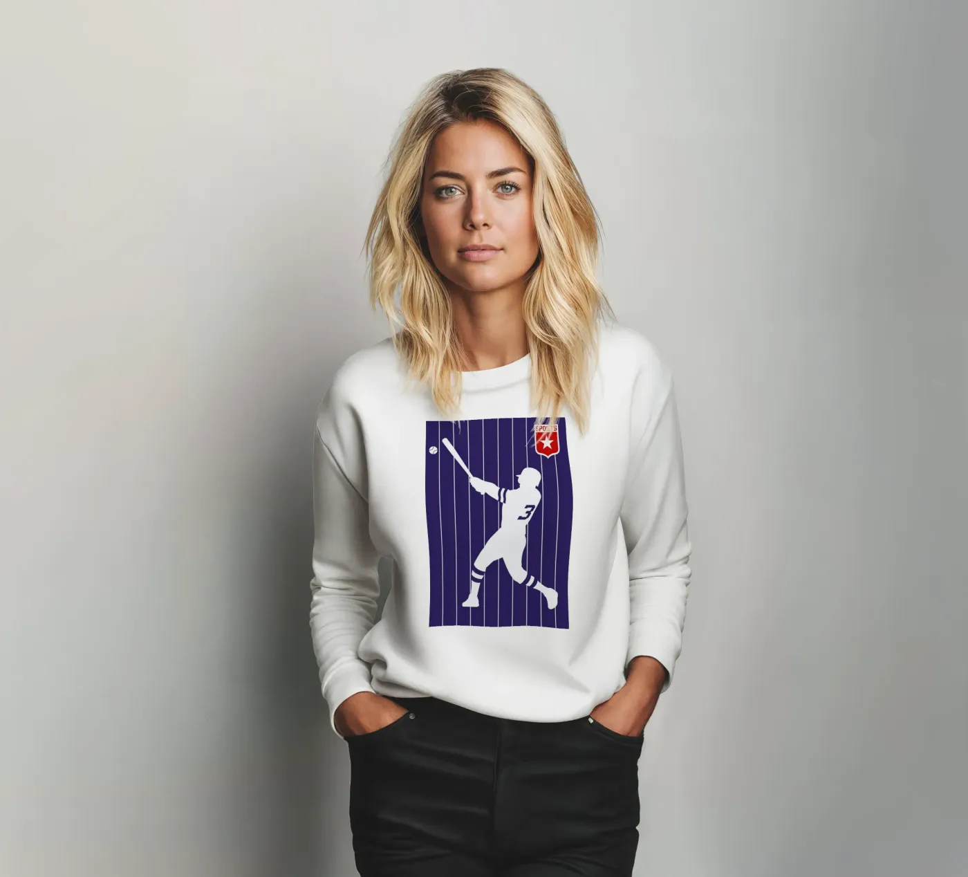 Baseball sweatshirt by Bo Lundberg