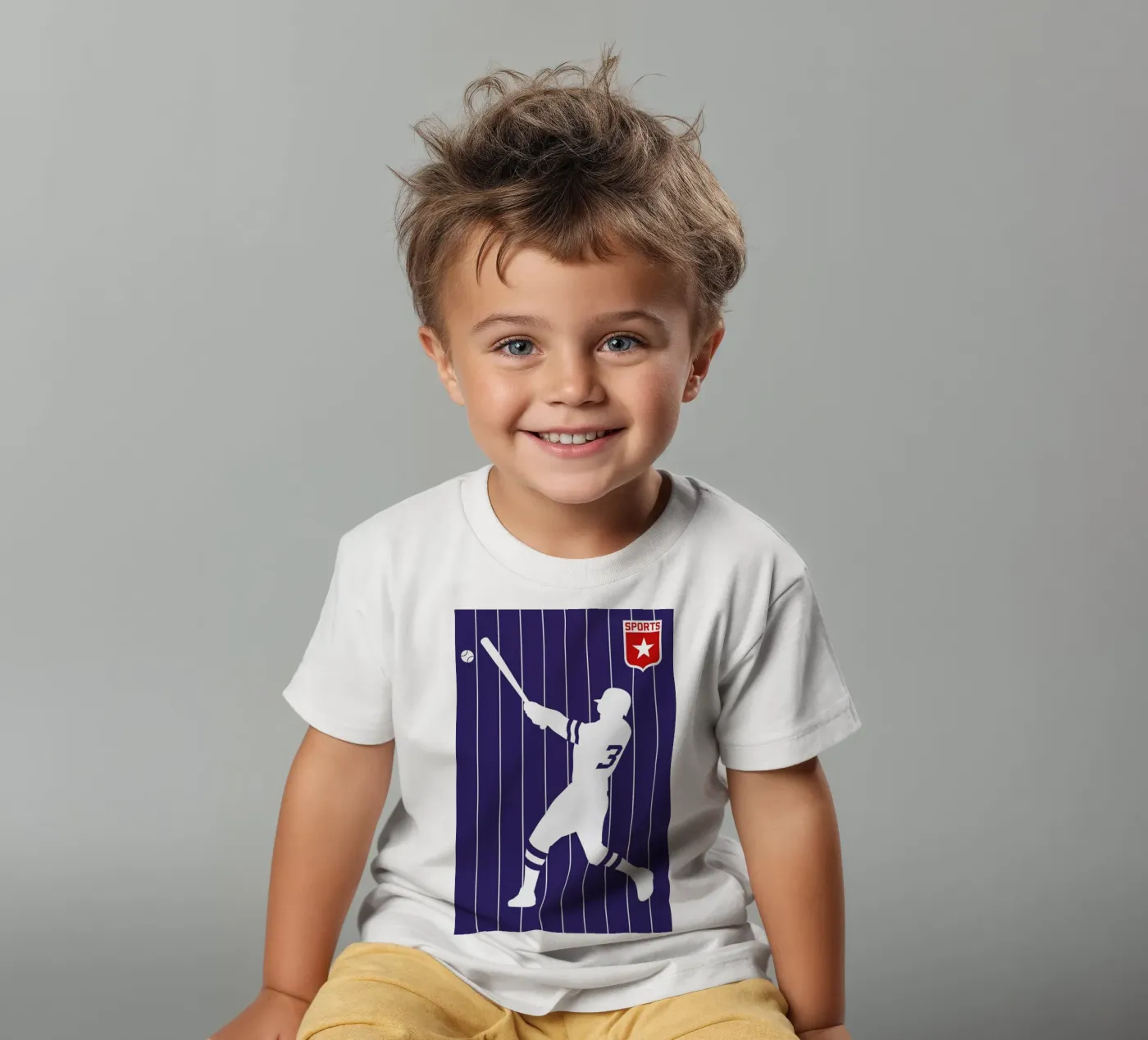 Baseball Kinder T-Shirt von Bo Lundberg