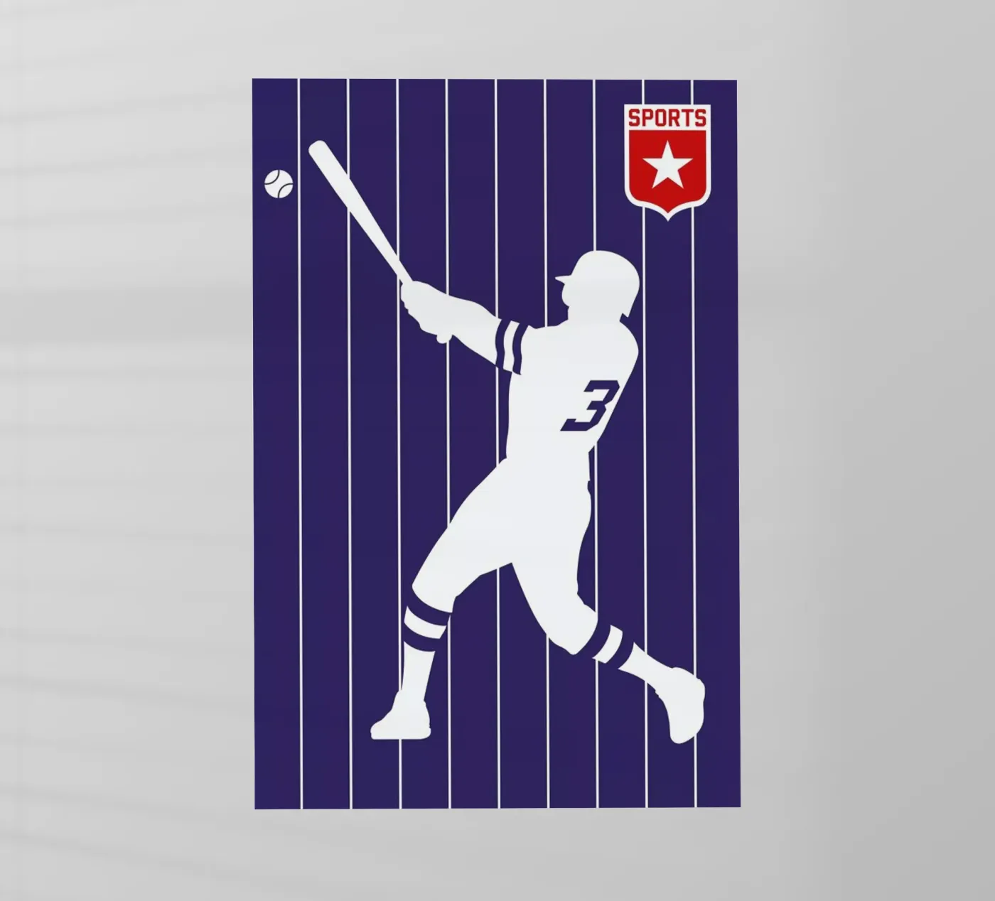 Baseball backlit folie van Bo Lundberg