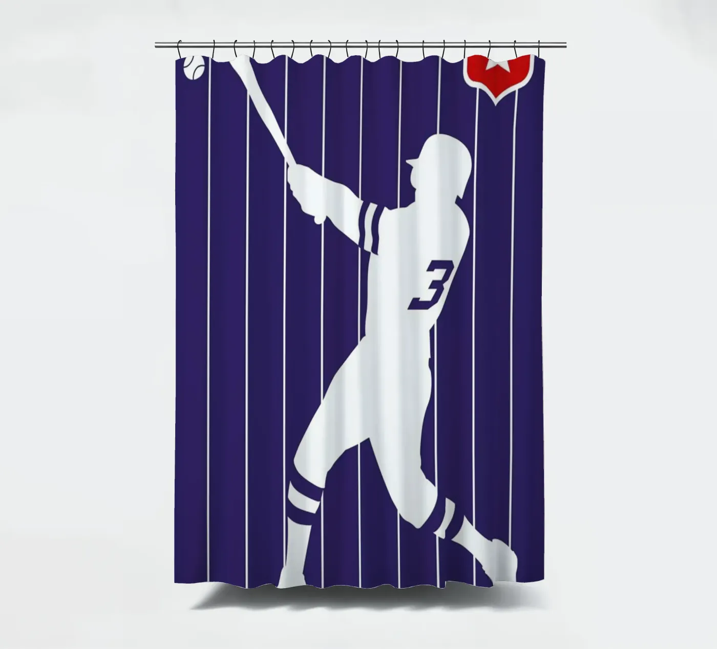 Baseball Duschvorhang von Bo Lundberg
