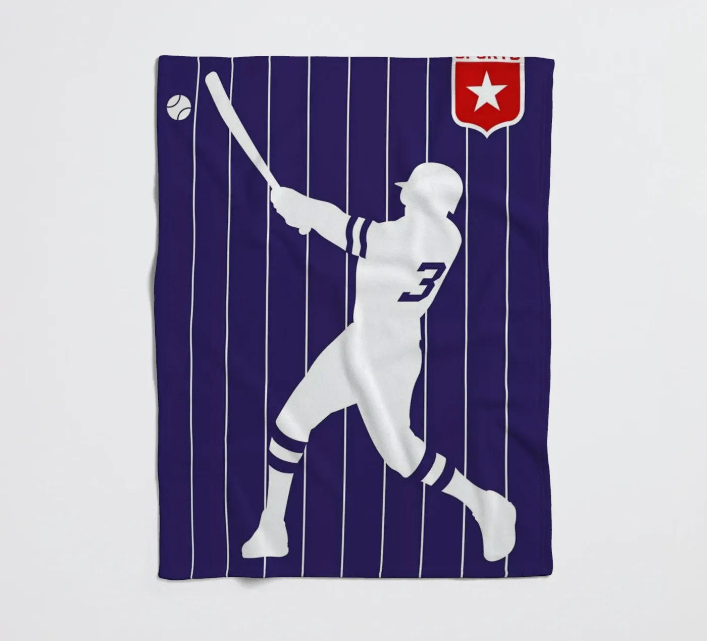Baseball fleece blanket by Bo Lundberg