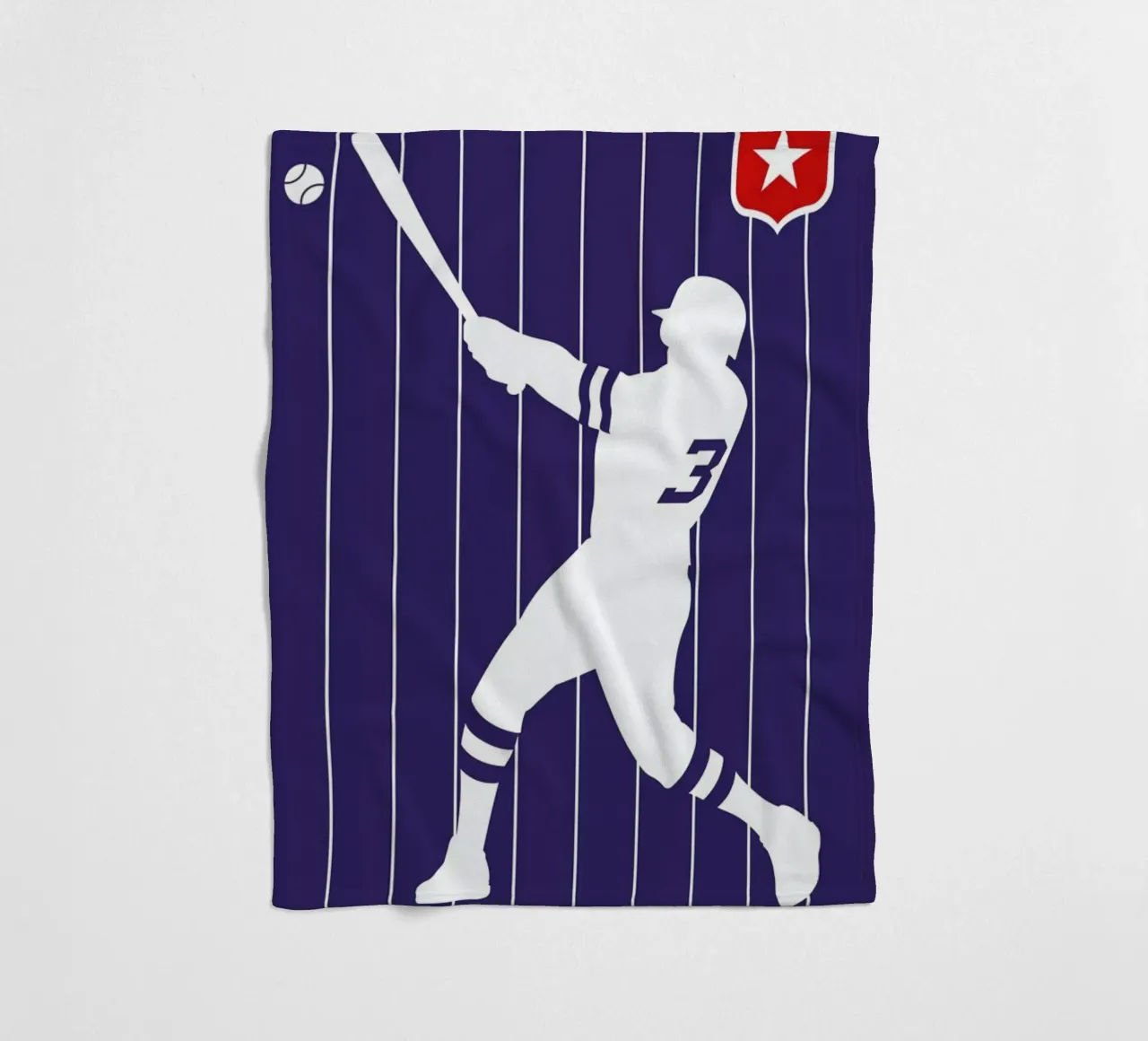 Baseball fleecedeken van Bo Lundberg