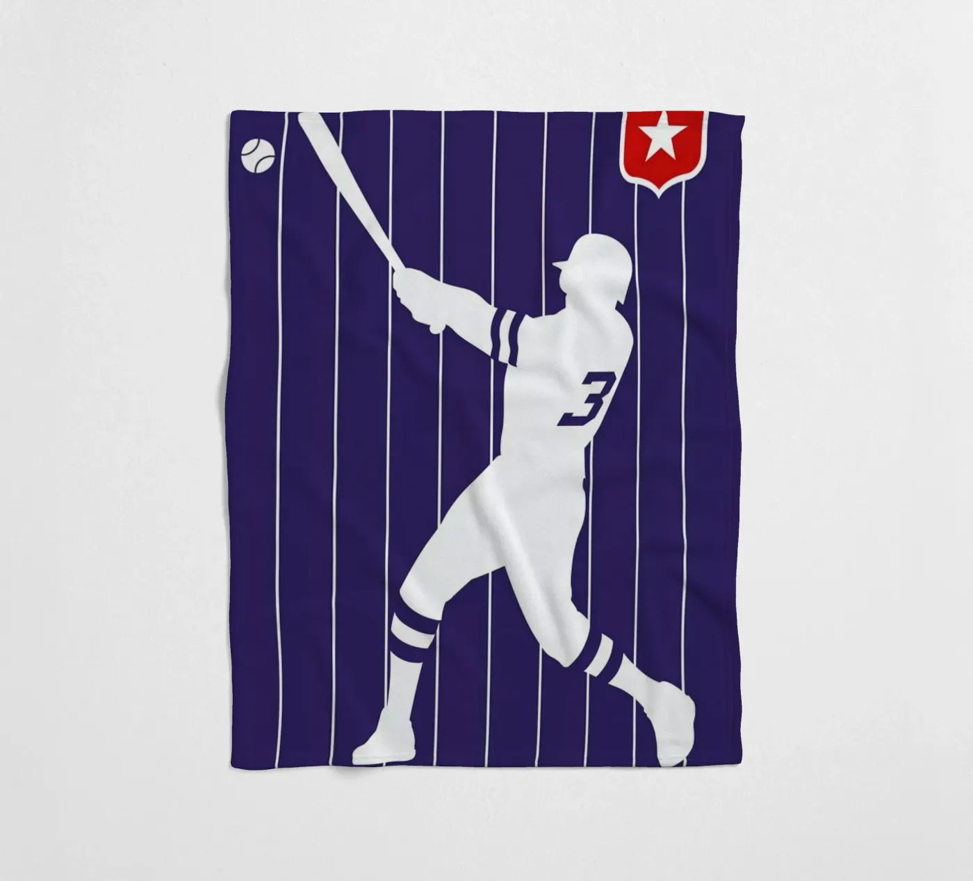 Baseball fleecedeken van Bo Lundberg