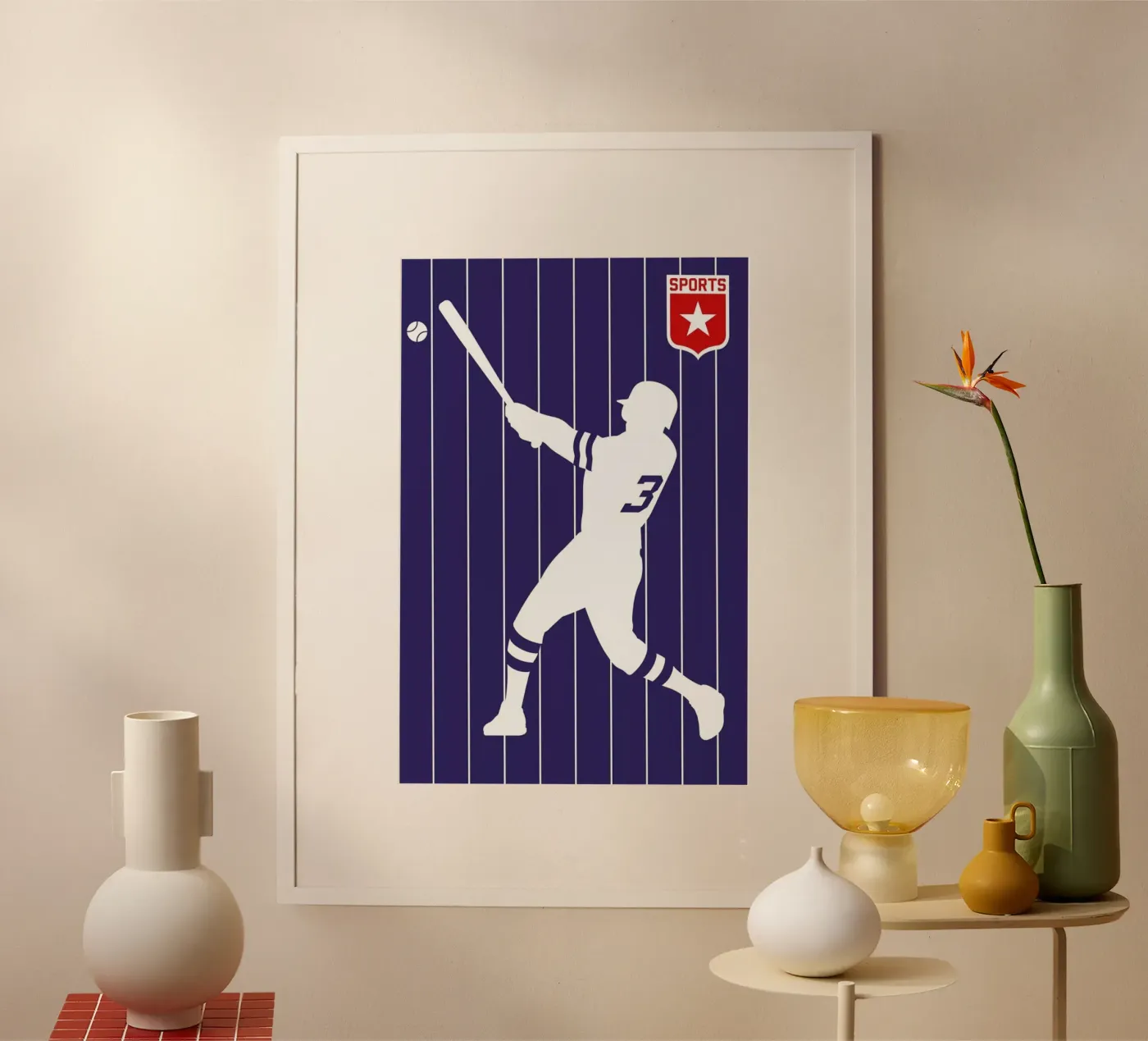 Baseball poster van Bo Lundberg