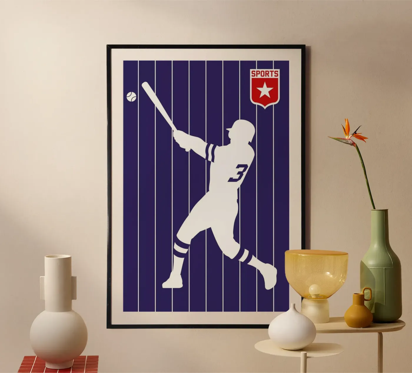 Baseball poster van Bo Lundberg