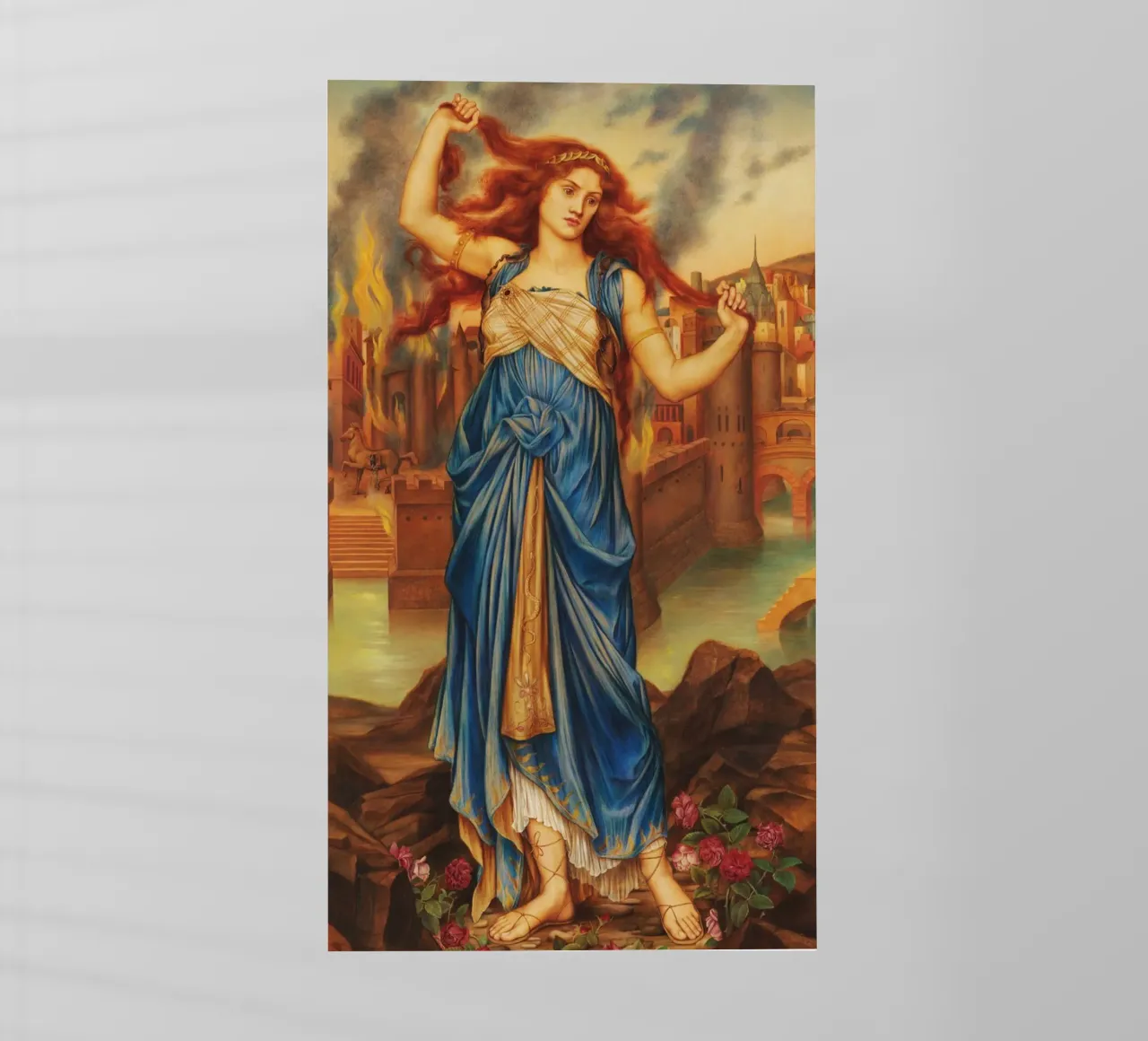 Cassandra - Evelyn De Morgan pellicola backlit da Timeless Artworks