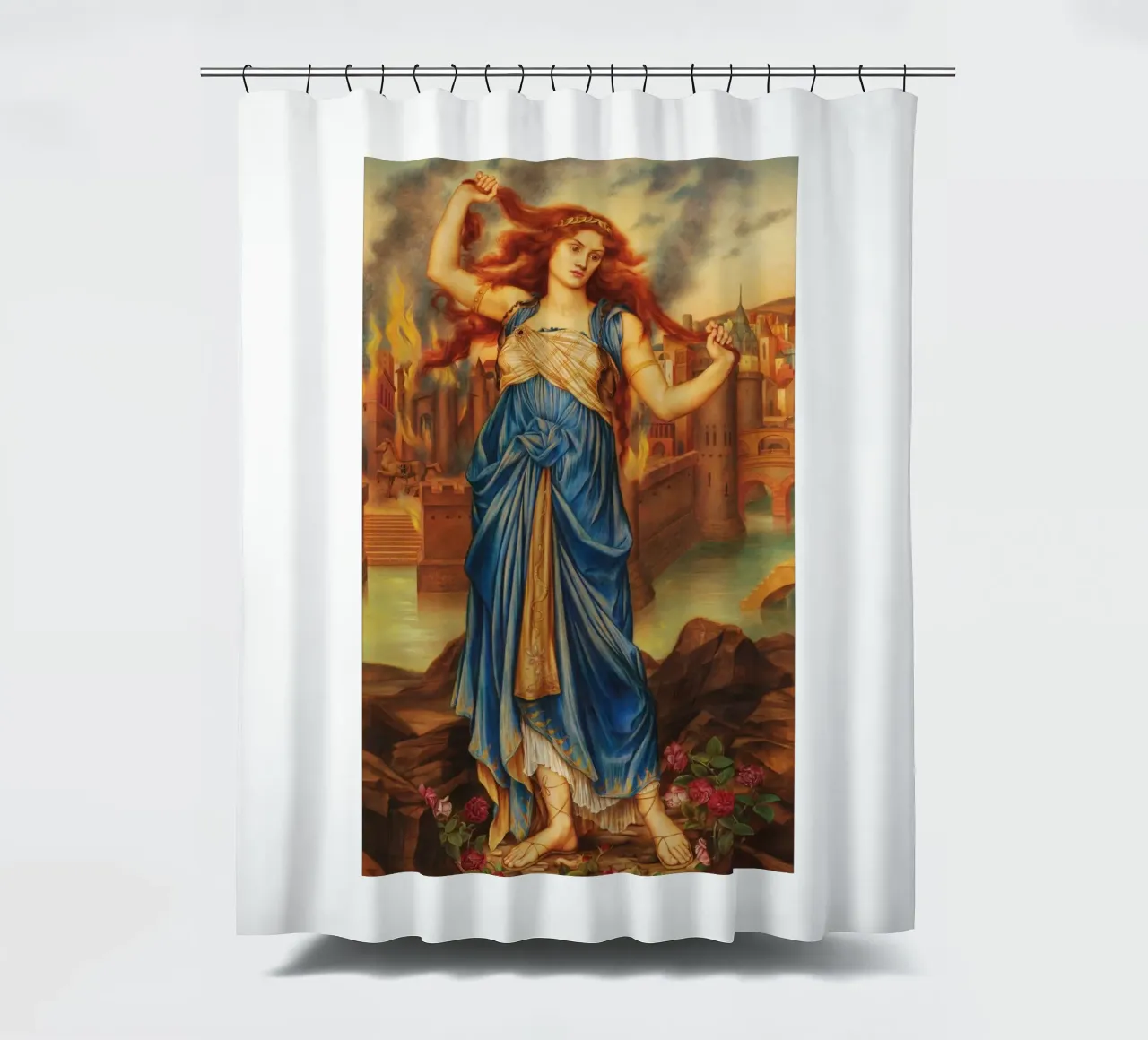 Cassandra - Evelyn De Morgan tenda da doccia da Timeless Artworks