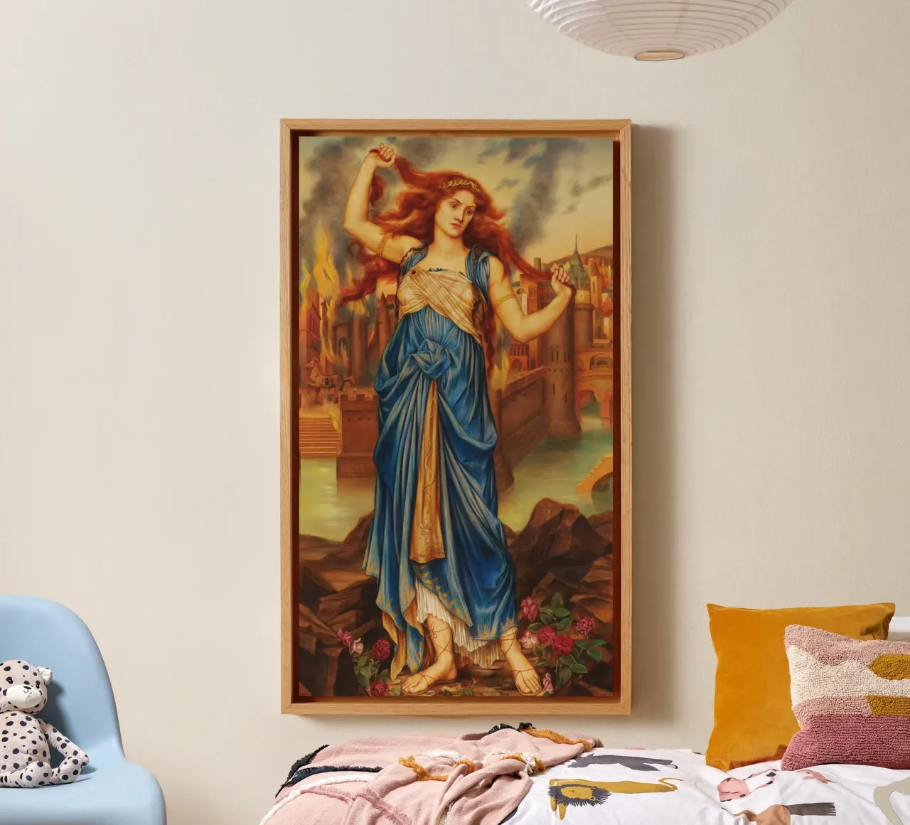 Cassandra - Evelyn De Morgan tela con Cornice a cassetta da Timeless Artworks