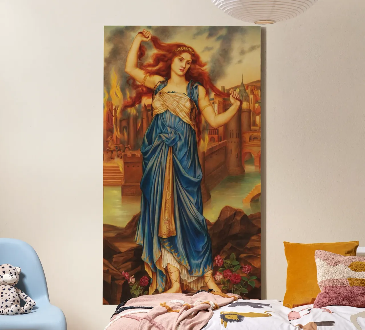 Cassandra - Evelyn De Morgan tela con Cornice a cassetta da Timeless Artworks