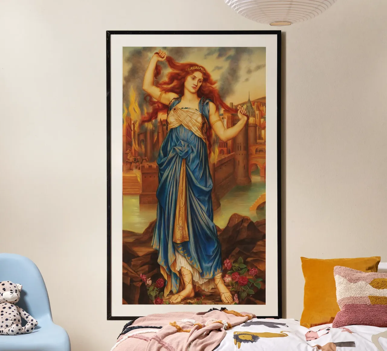 Cassandra - Evelyn De Morgan carta hahnemühle da Timeless Artworks