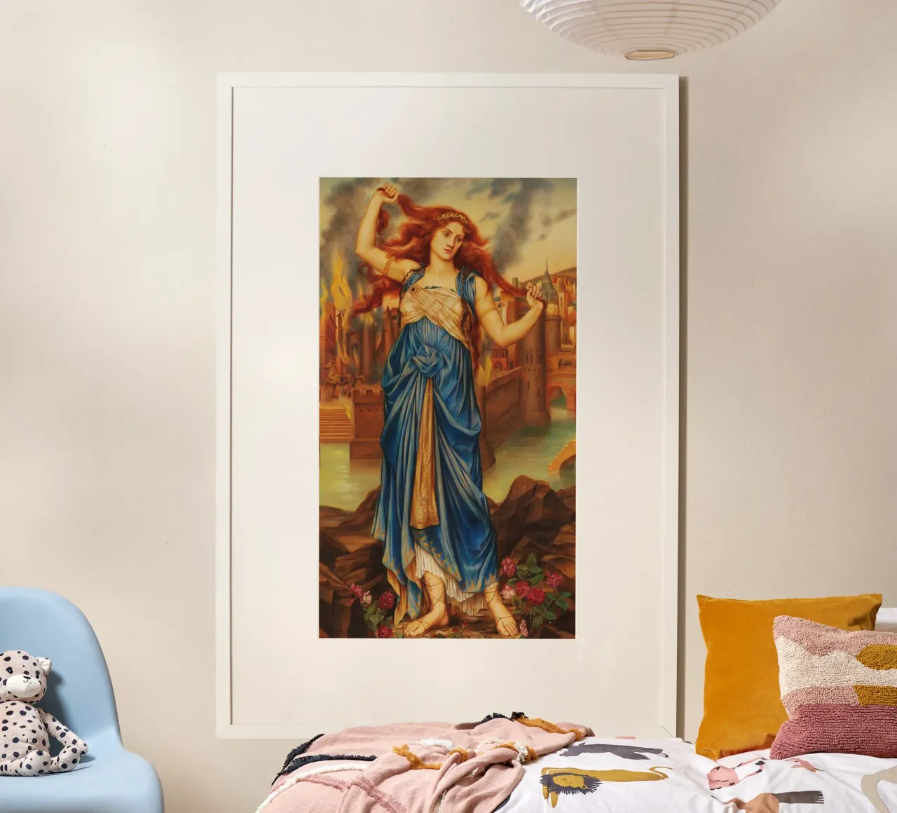 Cassandra - Evelyn De Morgan carta hahnemühle da Timeless Artworks