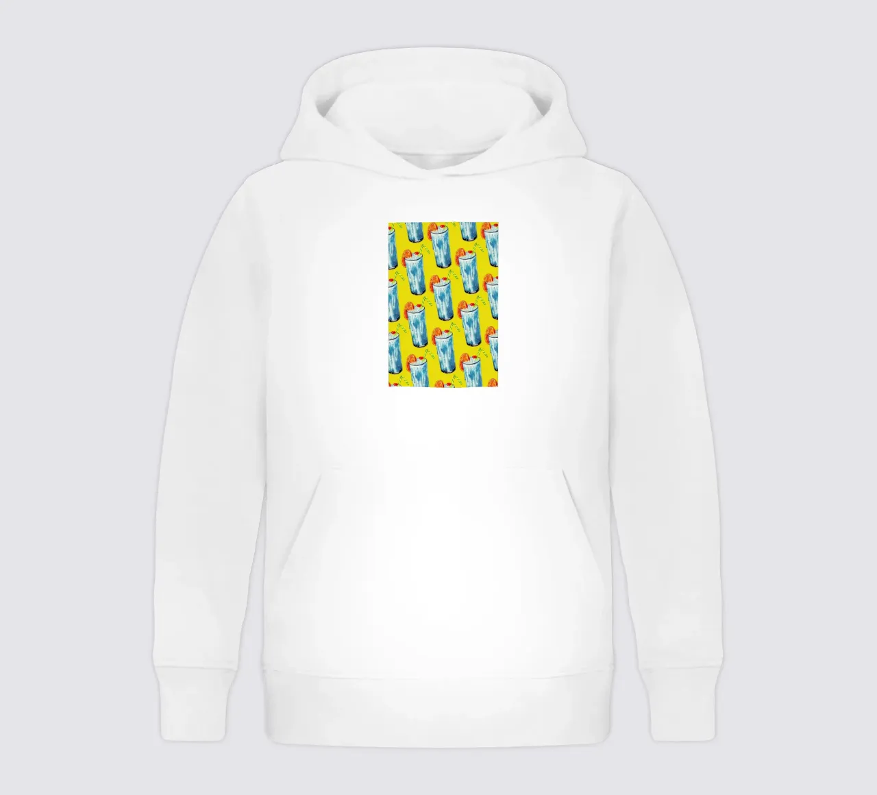 Blue Hawai Pattern kids hoodie by Kelly Gilleran
