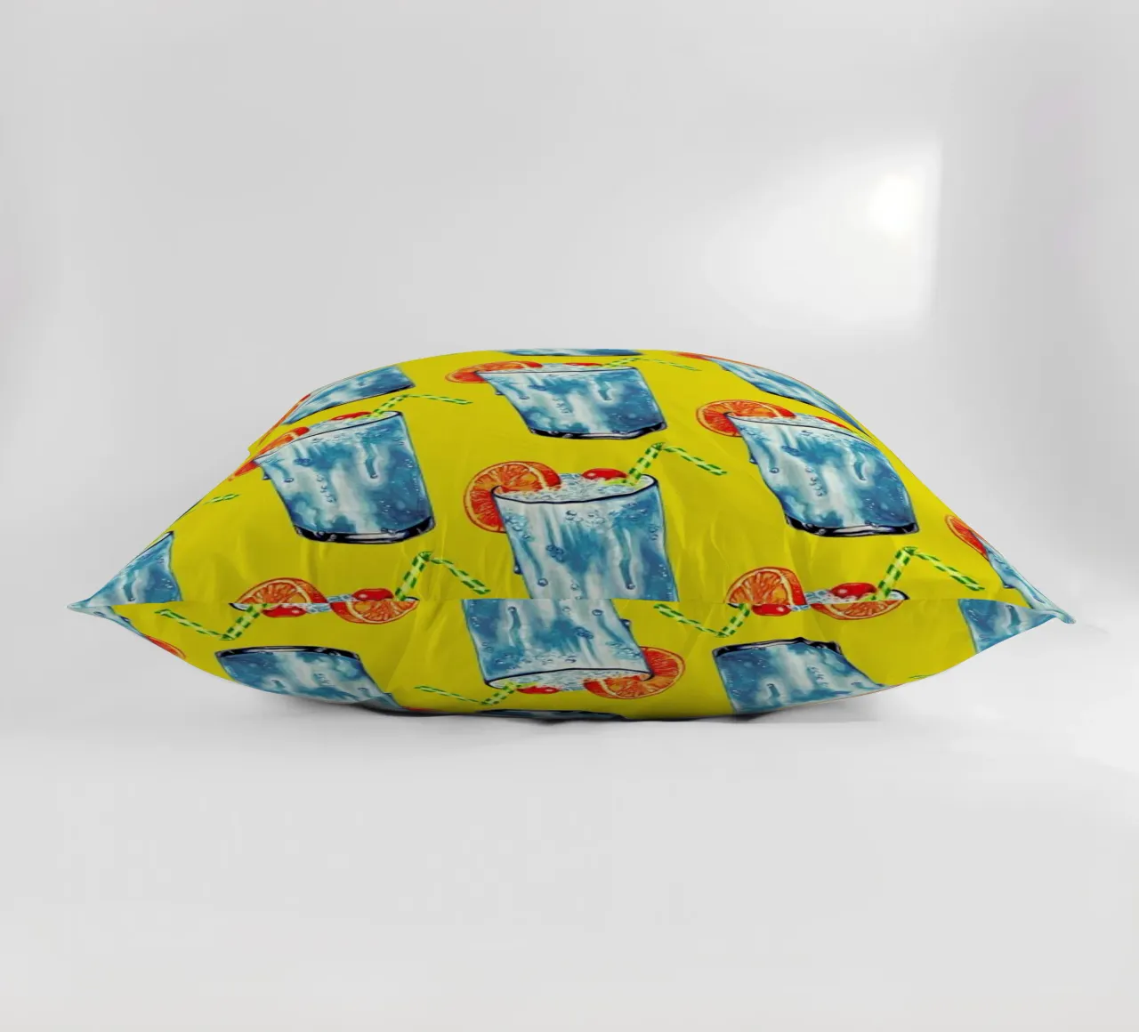 Blue Hawai Pattern cuscino da Kelly Gilleran