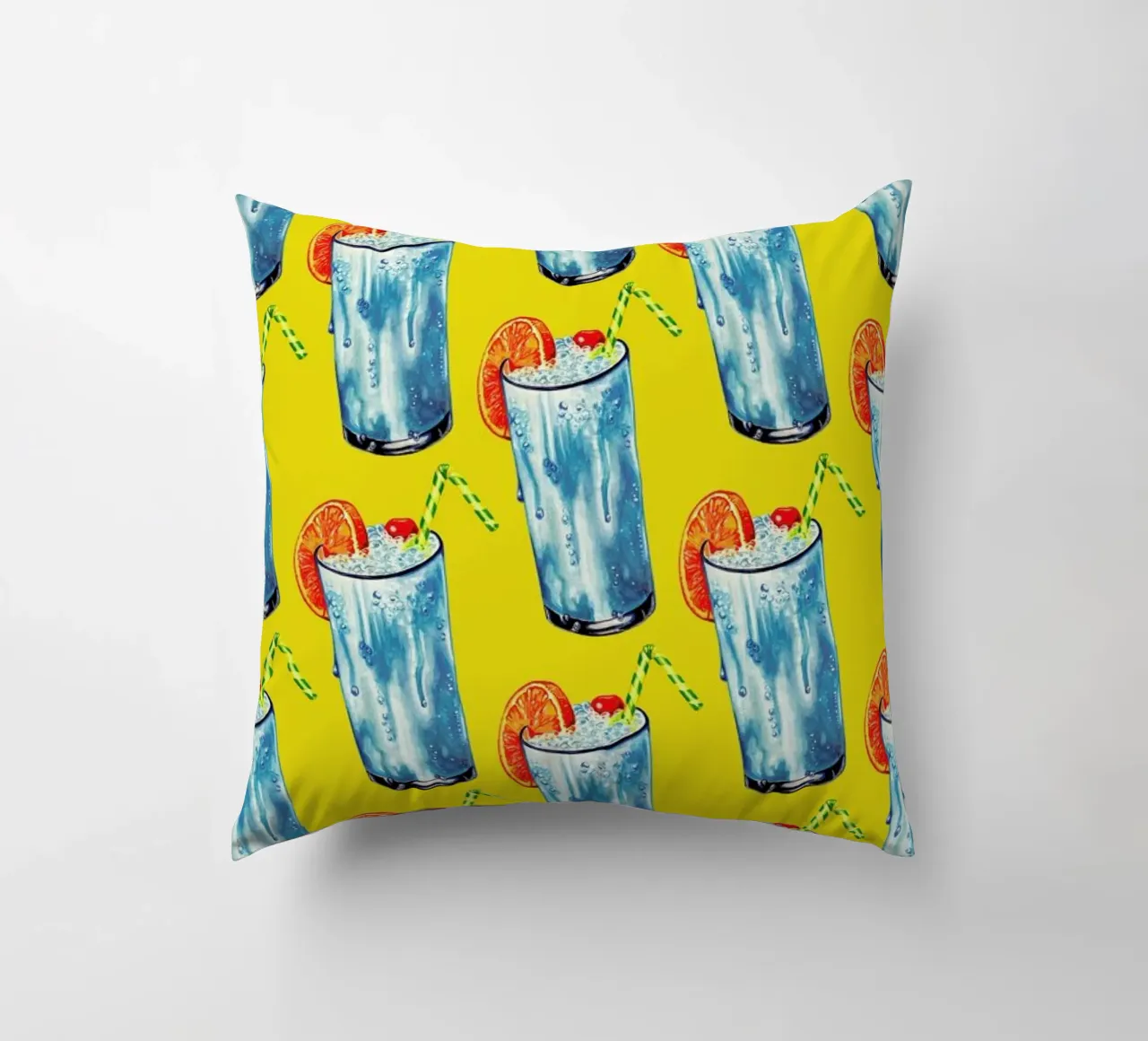 Blue Hawai Pattern cuscino da Kelly Gilleran