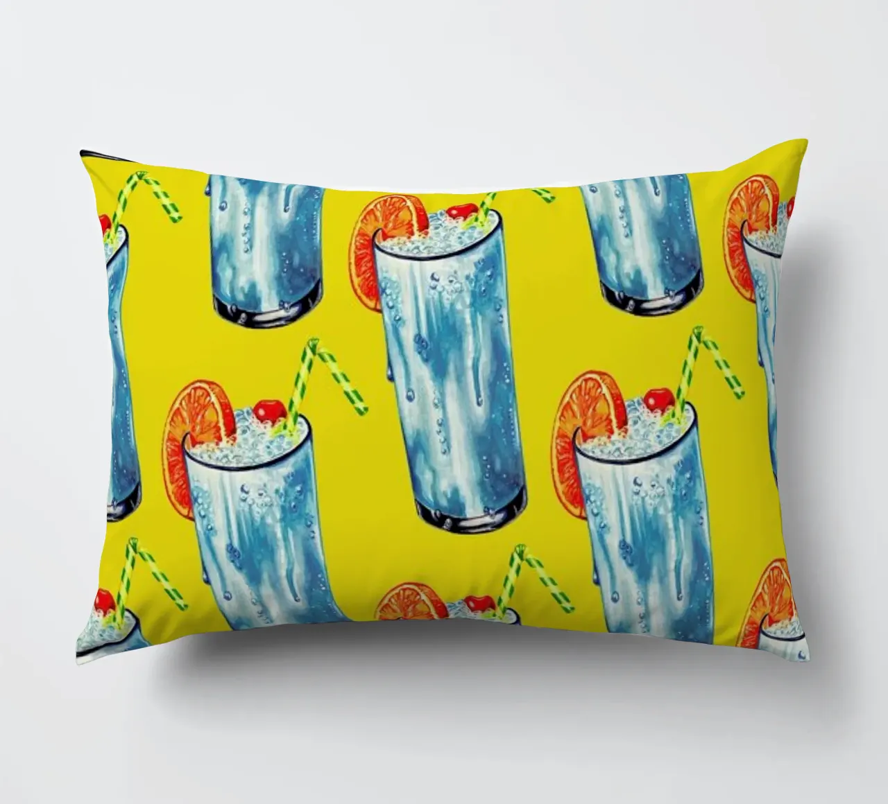 Blue Hawai Pattern cuscino da Kelly Gilleran