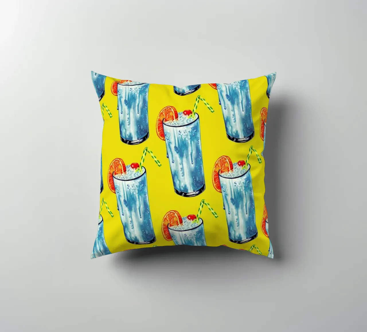 Blue Hawai Pattern cuscino da Kelly Gilleran