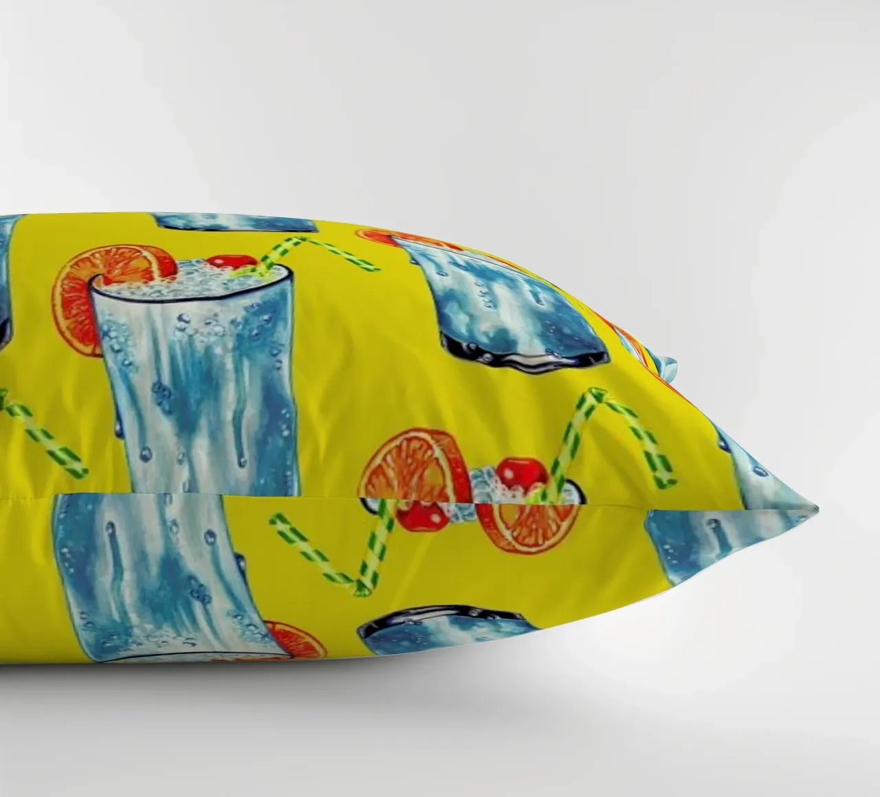 Blue Hawai Pattern cuscino da Kelly Gilleran