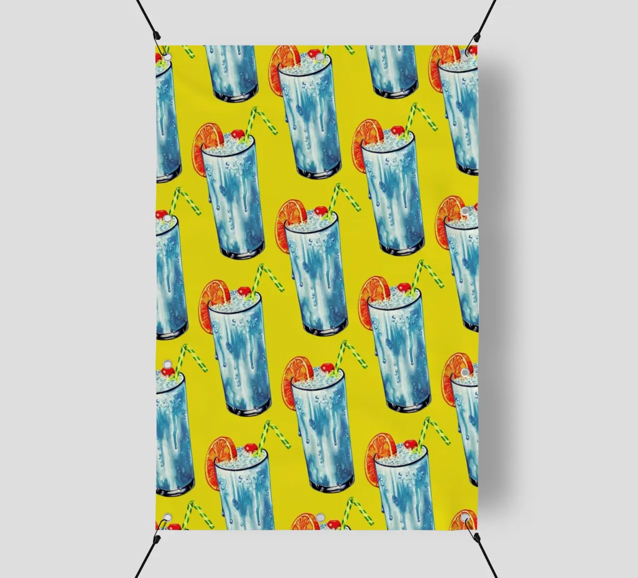 Blue Hawai Pattern pvc cover by Kelly Gilleran