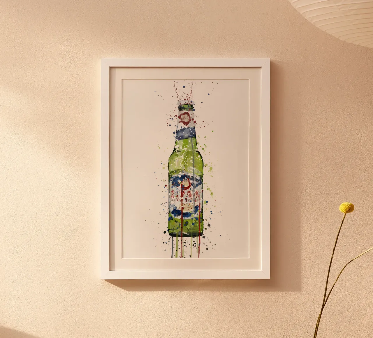 Beer Bottle Green hahnemühle by Coffee shop