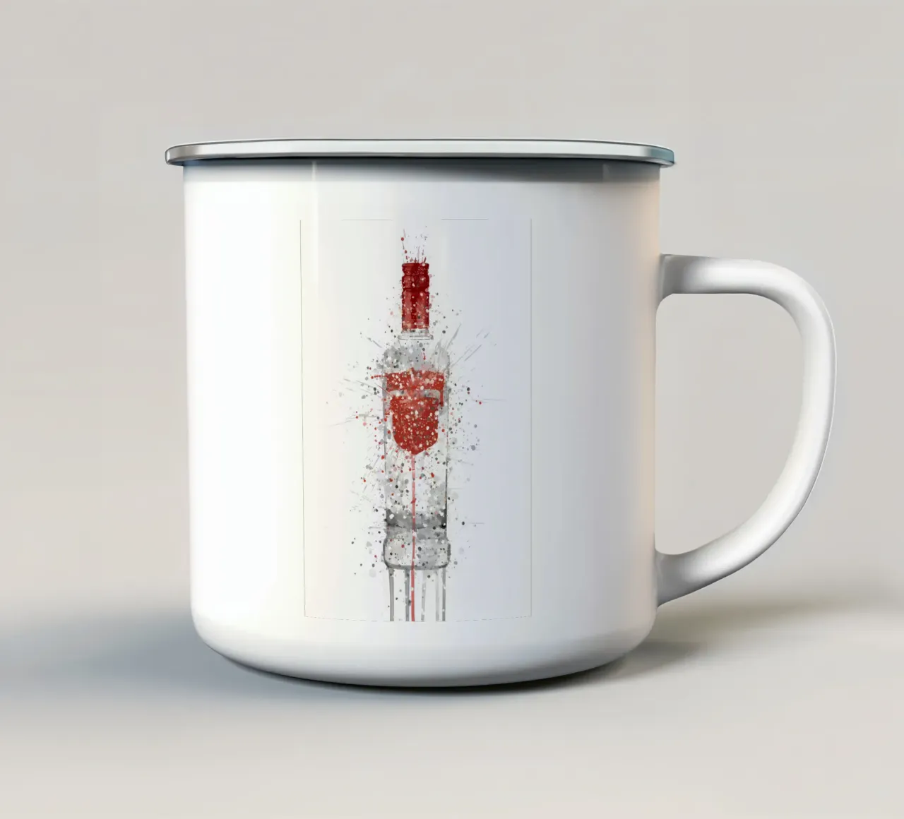 Vodka Smirnoff tazza in smalto da Coffee shop