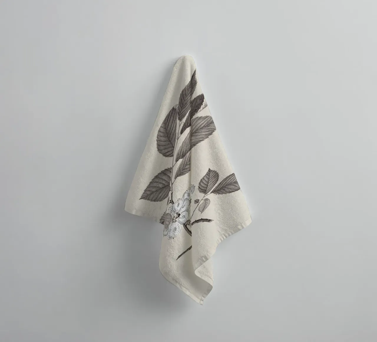 Elm Branch Sketch no. 1 asciugamano da bagno da apoloprints