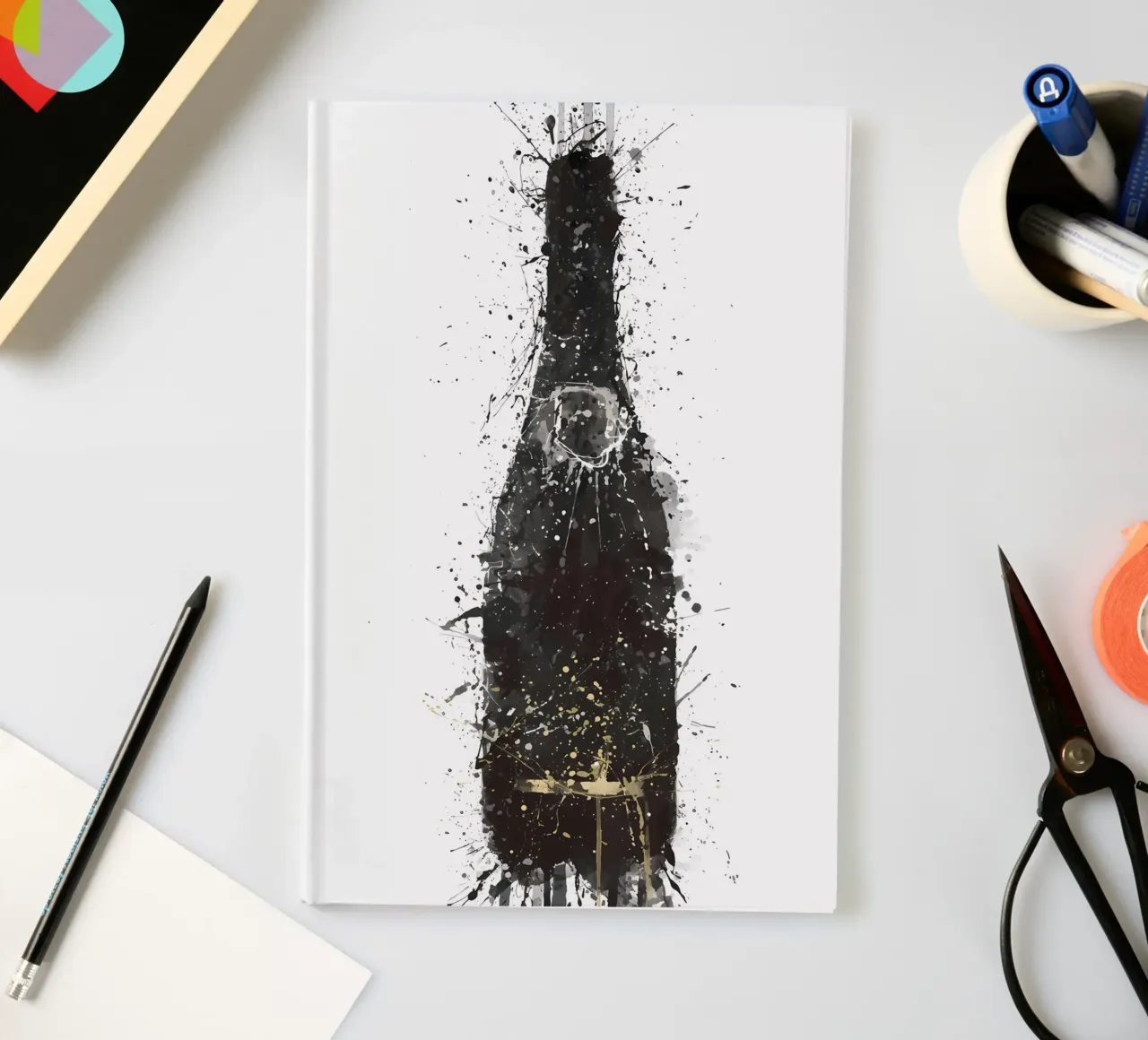 Champagne Black Fizz notebook by Coffee shop