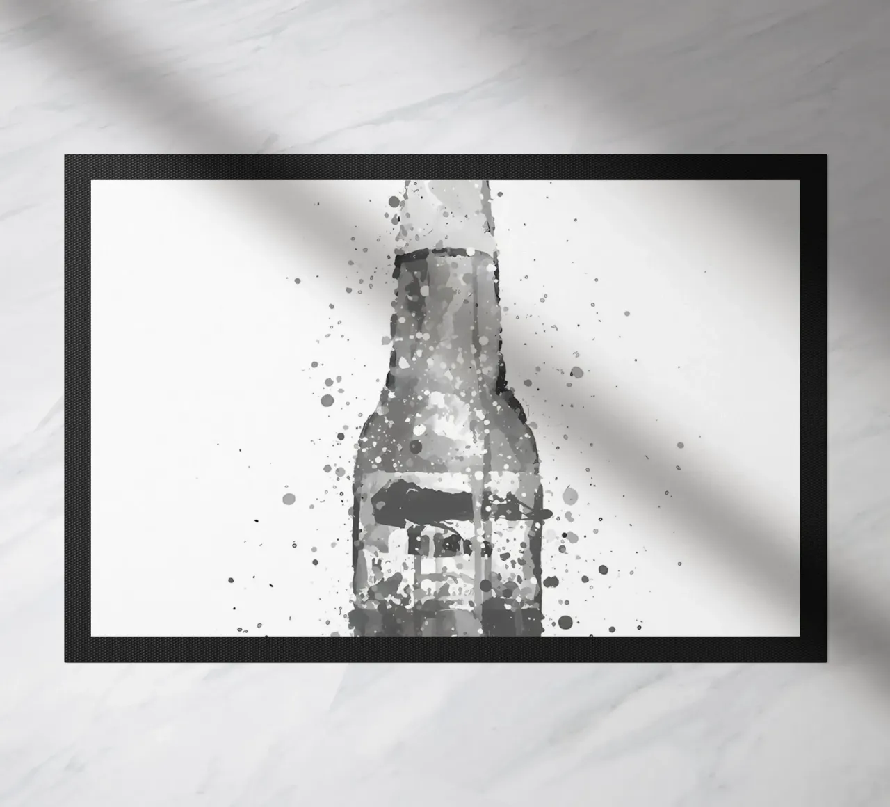 Beer Bottle Corona Grey doormat by Coffee shop