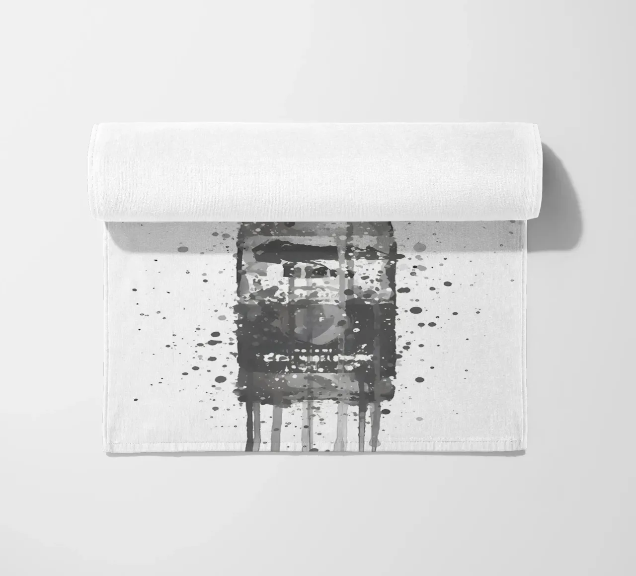 Beer Bottle Corona Grey beach towel by Coffee shop
