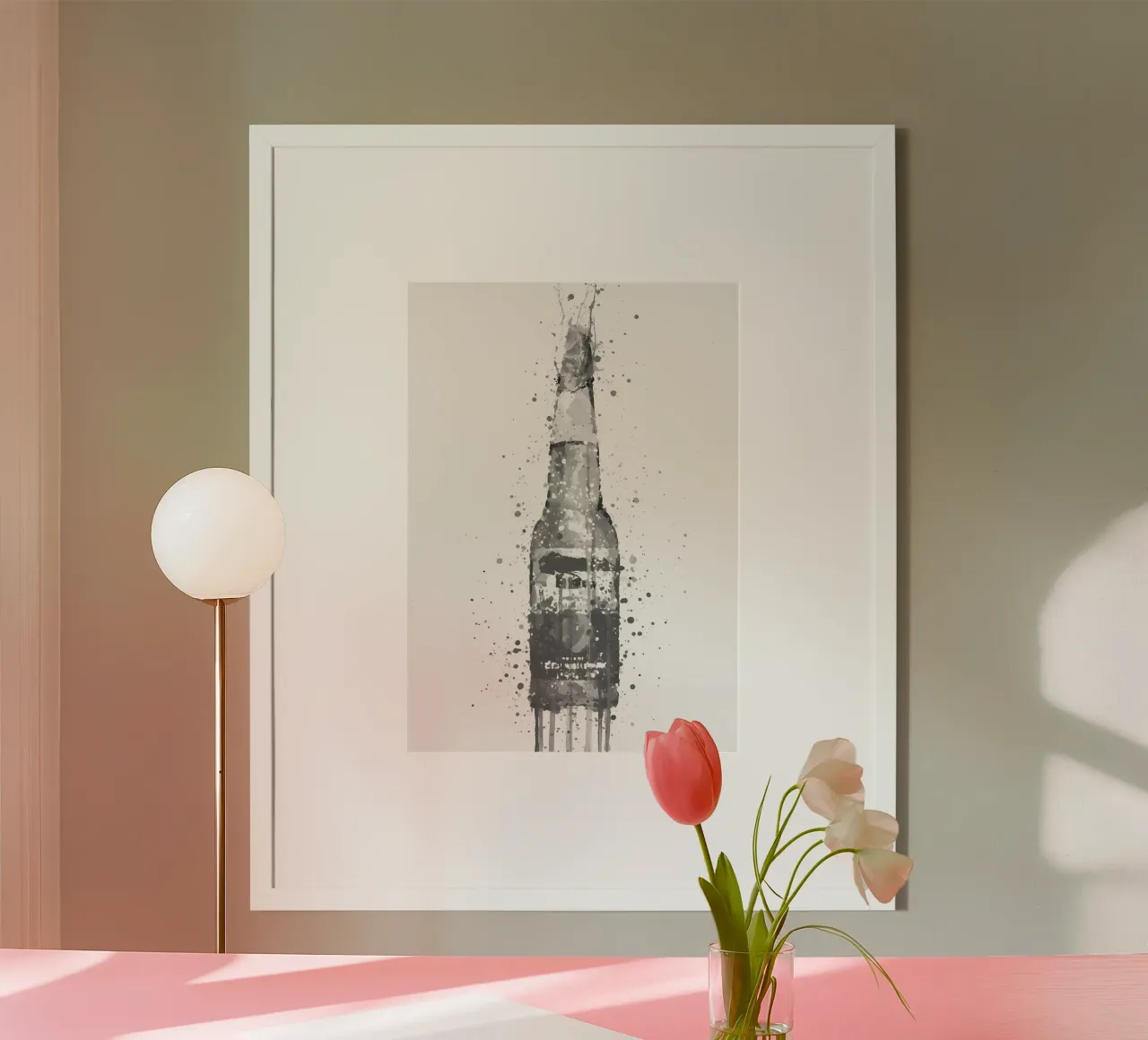 Bierflasche Corona Grau Hahnemühle von Coffee shop