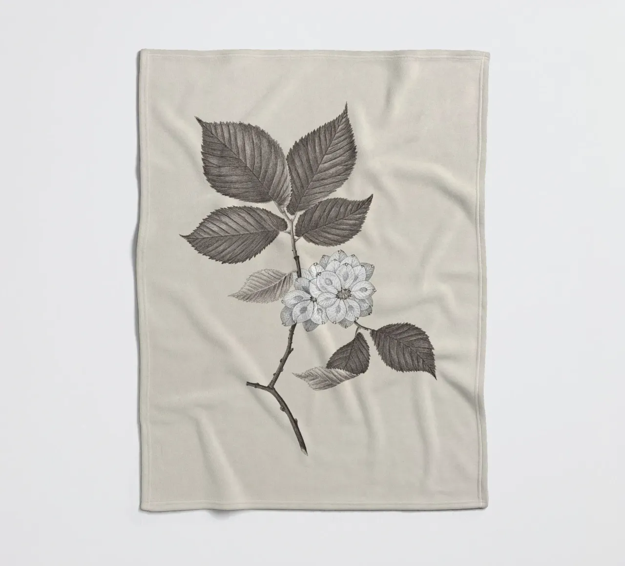 Elm Branch Sketch no. 2 coperta in pile da apoloprints