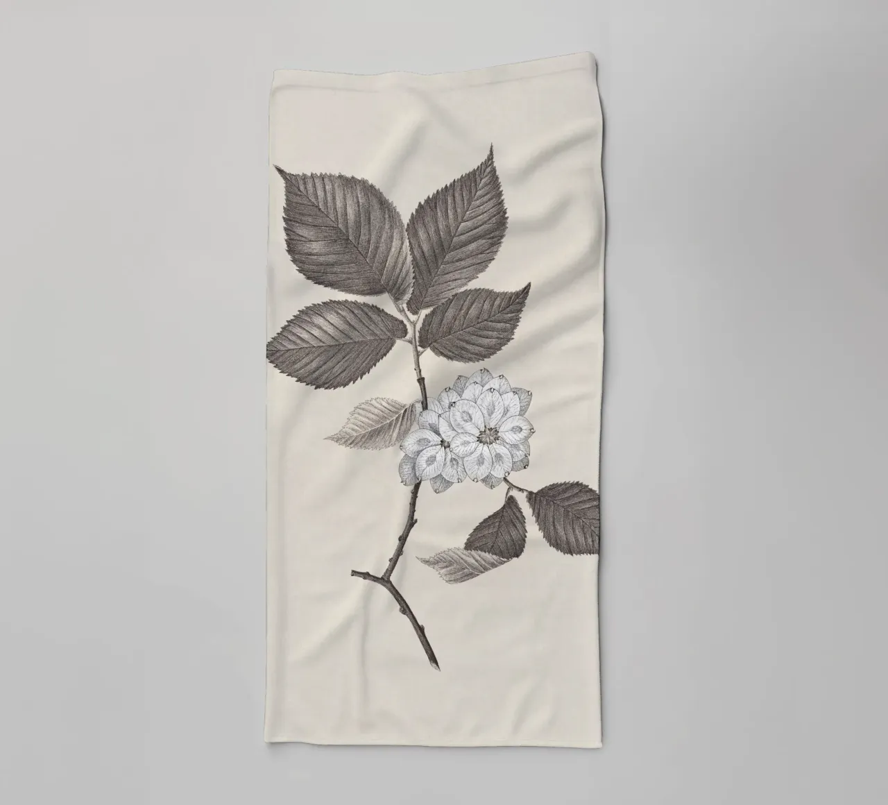 Elm Branch Sketch no. 2 asciugamano da bagno da apoloprints