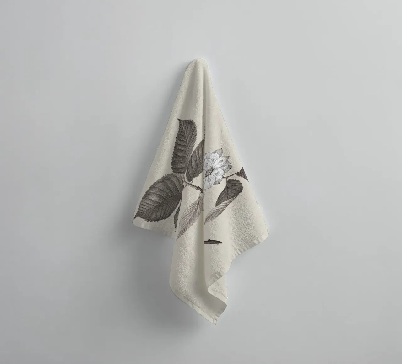 Elm Branch Sketch no. 2 asciugamano da bagno da apoloprints