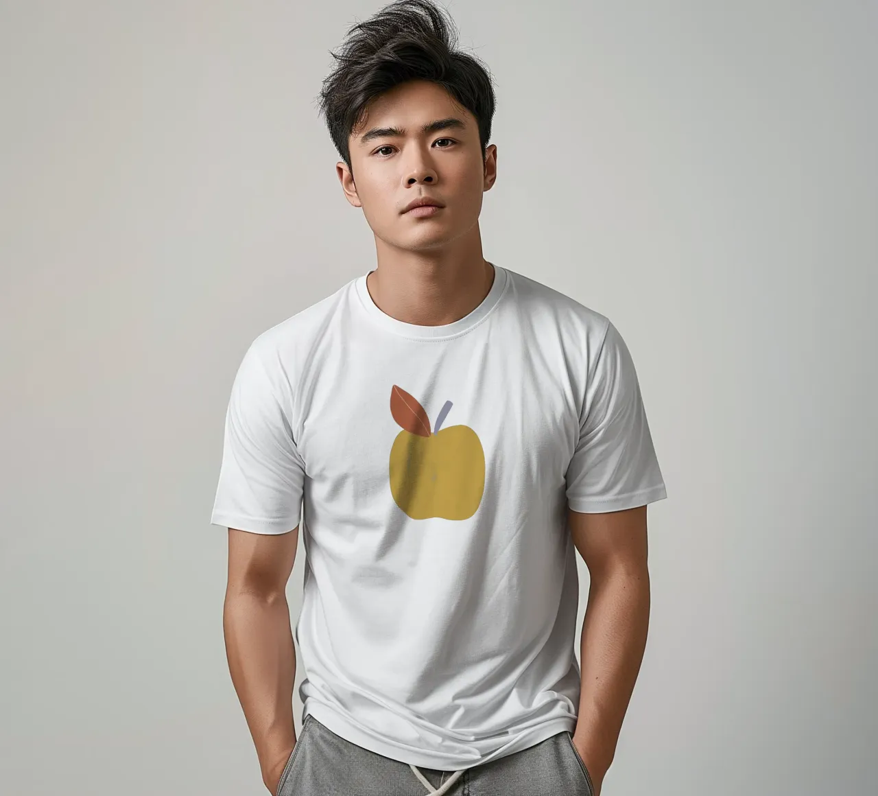 Yellow Apple t-shirt by Menina Lisboa