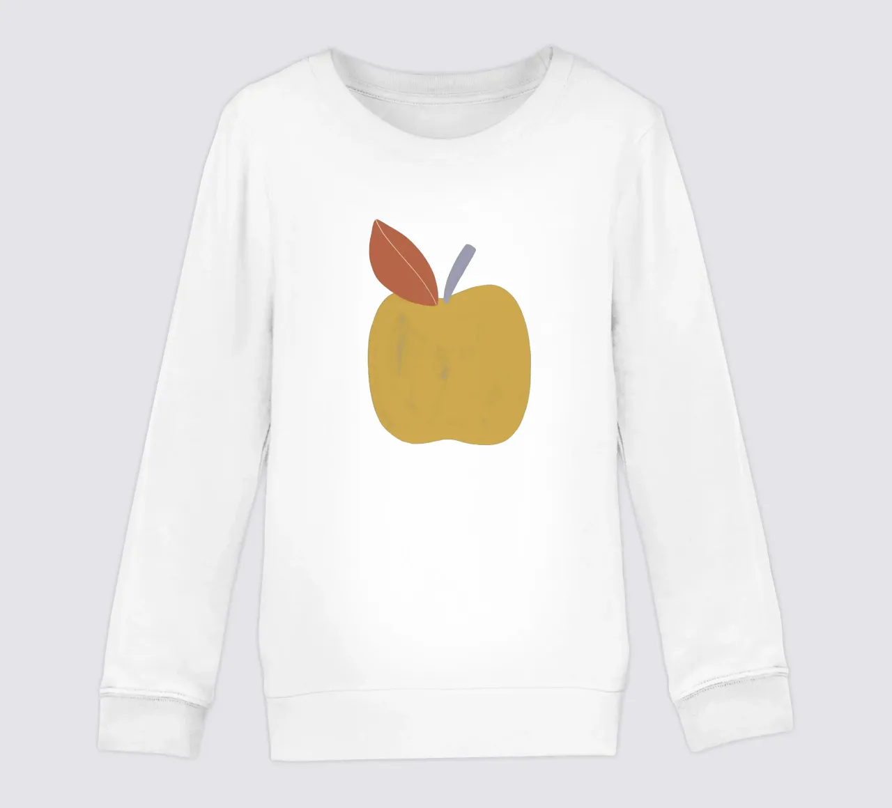Yellow Apple kids sweatshirt by Menina Lisboa