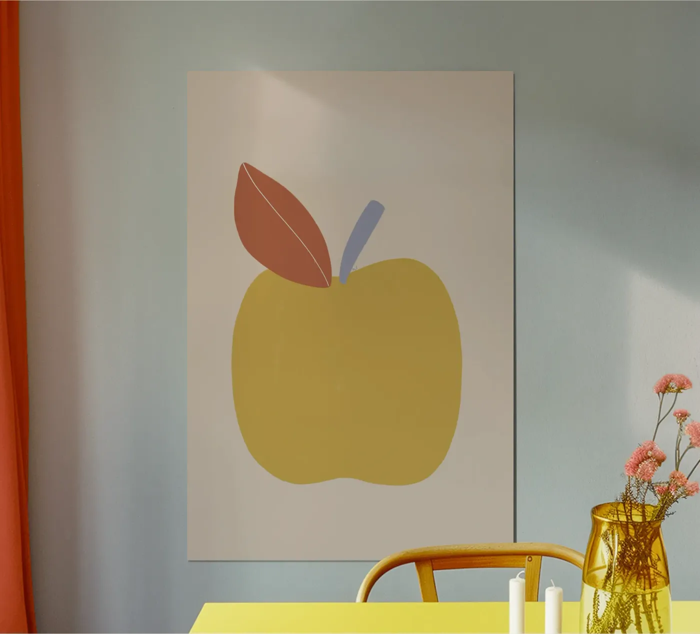 Yellow Apple poster da Menina Lisboa