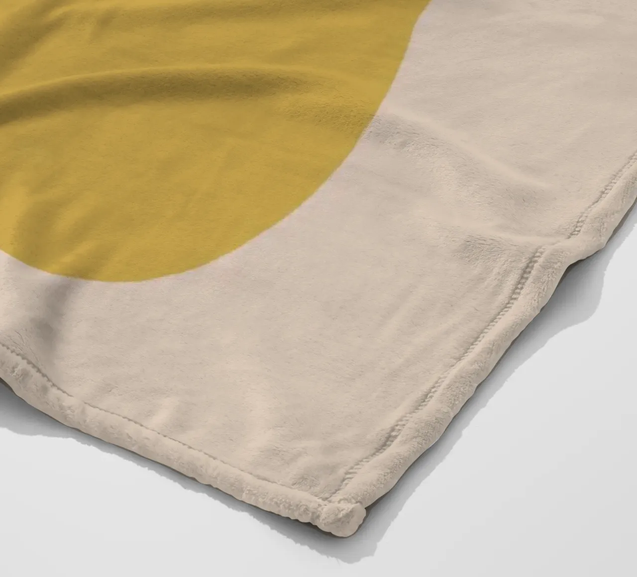 Yellow Apple fleece blanket by Menina Lisboa