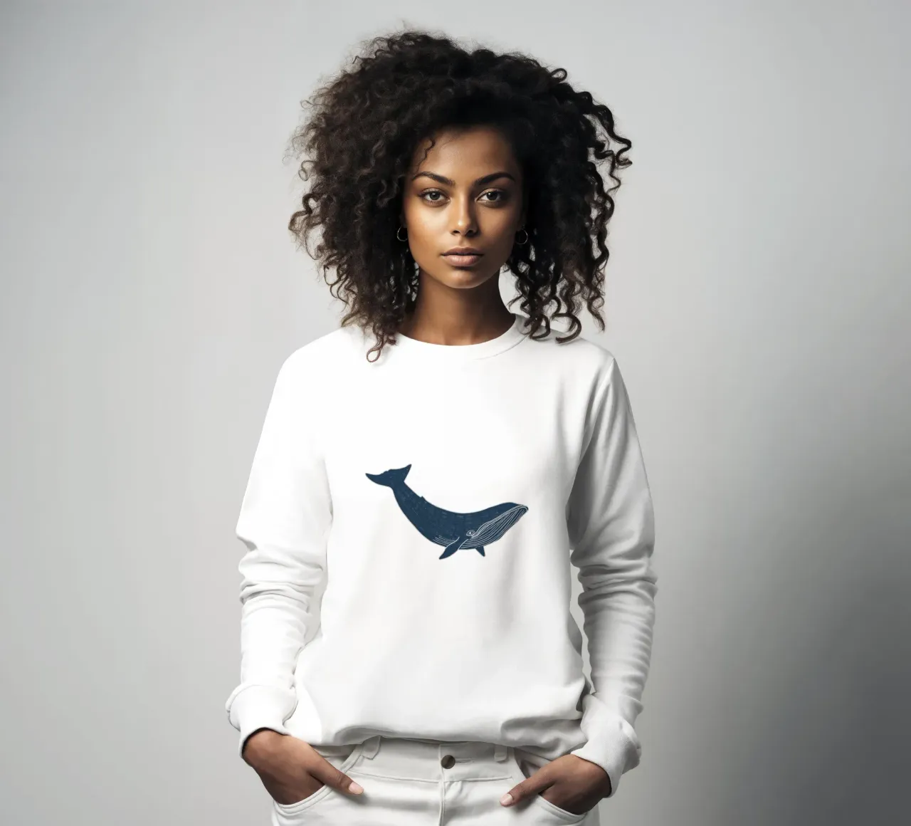 Blue Whale felpa da Menina Lisboa