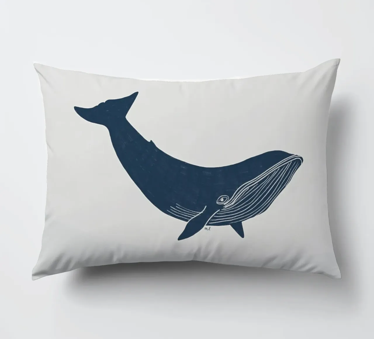 Blue Whale decorative cushion by Menina Lisboa