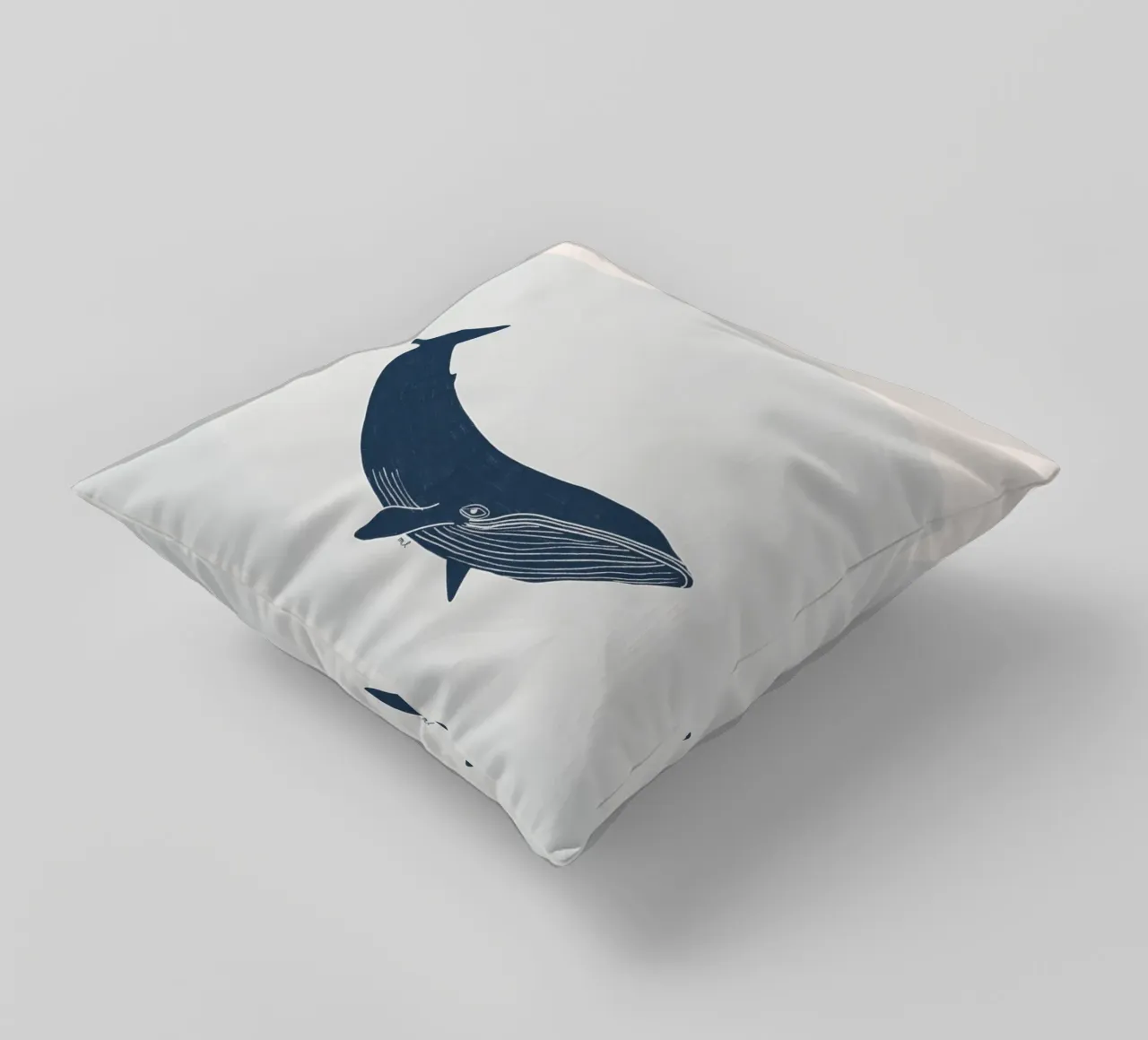 Blue Whale decorative cushion by Menina Lisboa