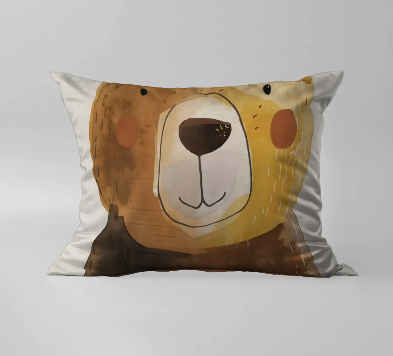 Boho Nursery 1 Bear cuscino da Boho Print Collection