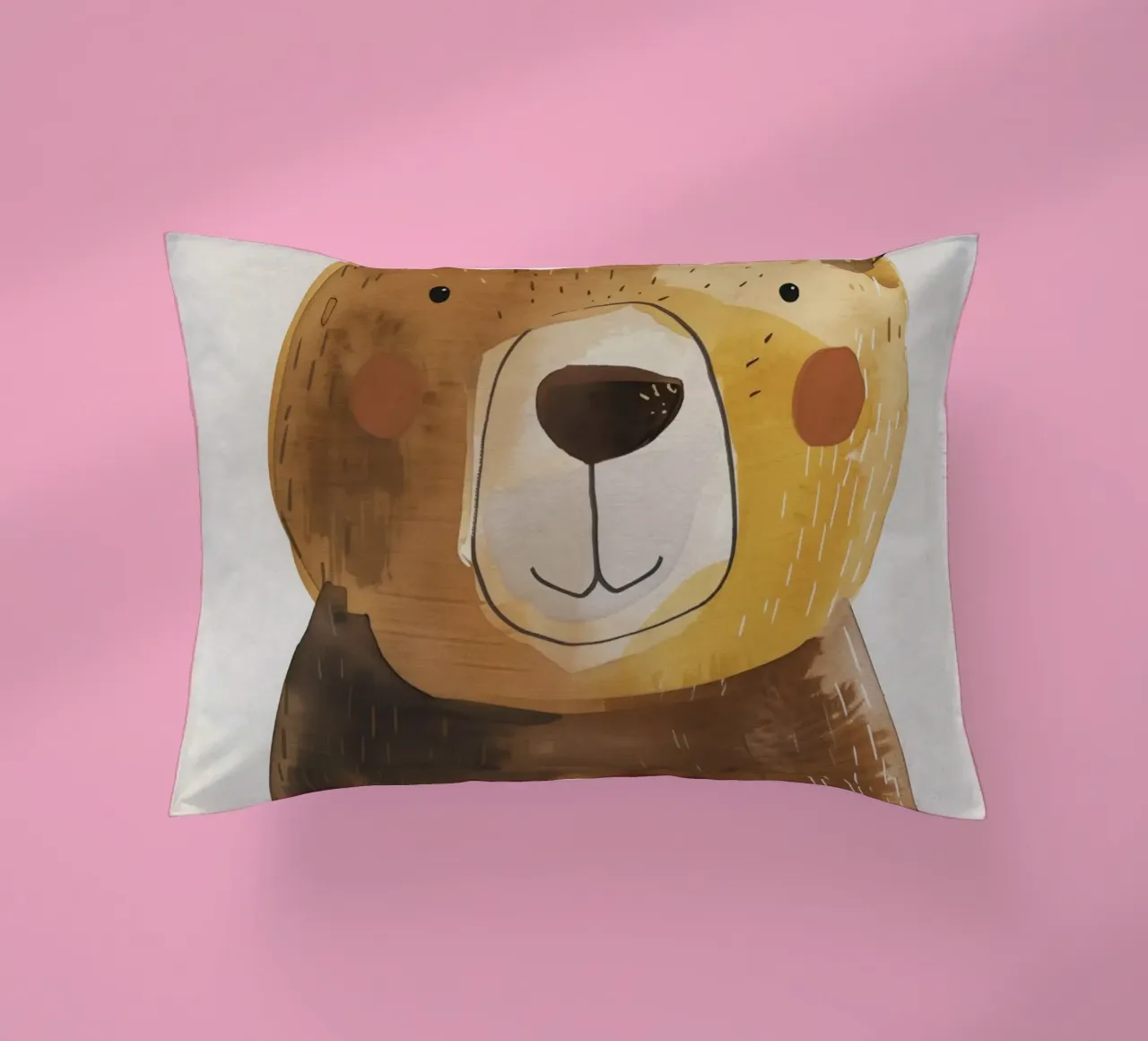 Boho Nursery 1 Bear cuscino da Boho Print Collection