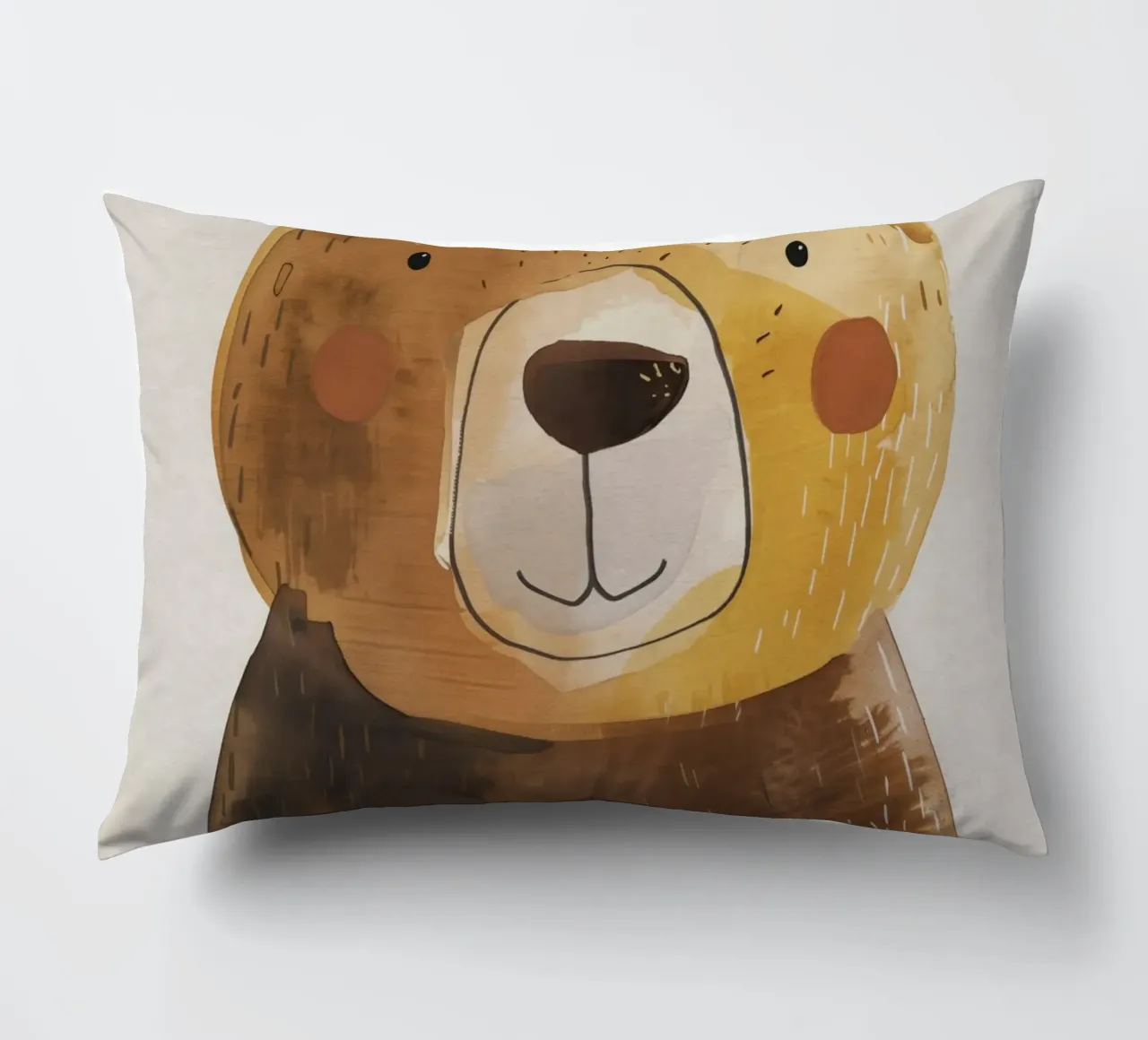 Boho Nursery 1 Bear cuscino da Boho Print Collection